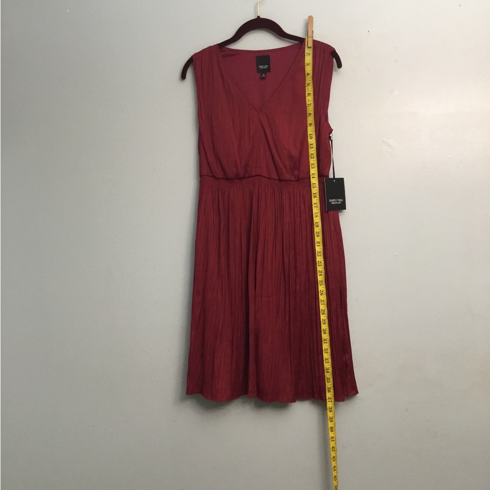 SIMPLY VERA Red Sleeveless Scoop Neck Midi Sundress